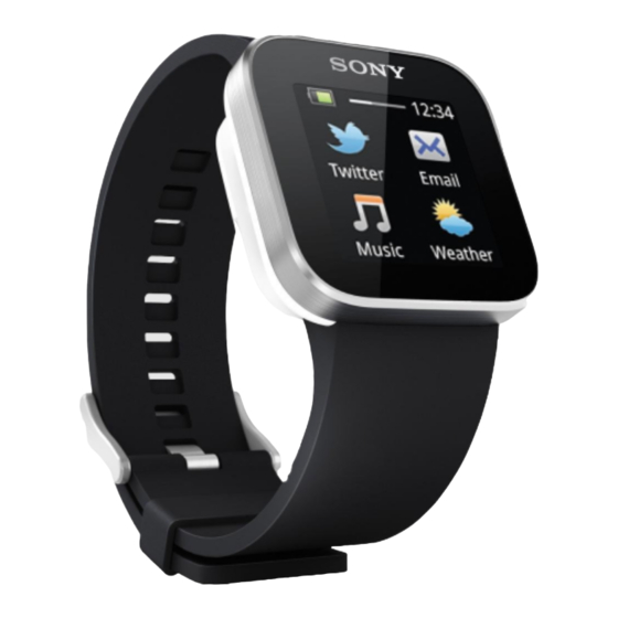 Sony SmartWatch Bedienungsanleitung