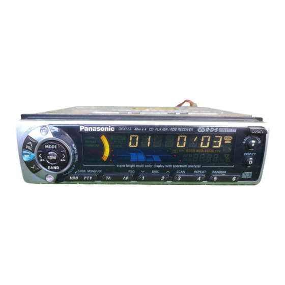 Panasonic CQ-DFX555LEN Bedienungsanleitung