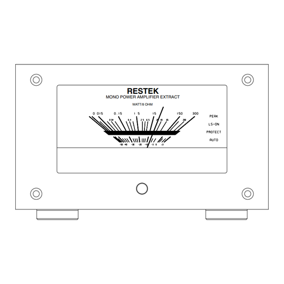 Restec EXtract Bedienungsanleitung