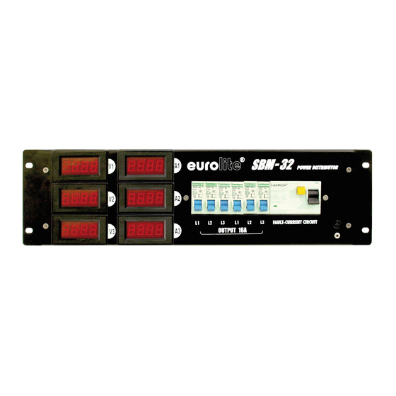 EuroLite SBM-32 Power Distributor Bedienungsanleitung