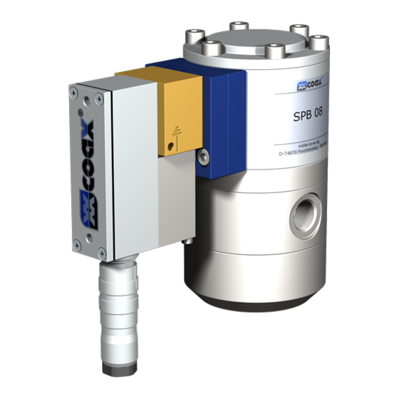 Coax SPB 08 Betriebsanleitung