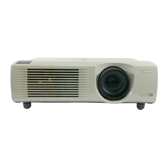 Sony VPL-PX41 Kurzreferenz