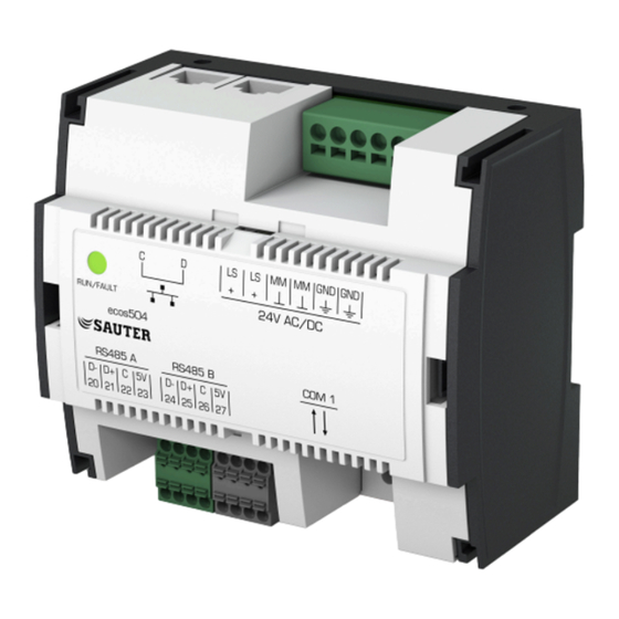 Sauter EY-RC 504 Montagevorschrift