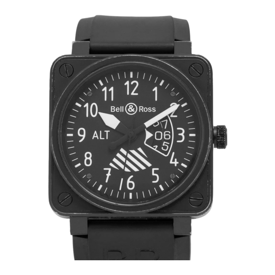 Bell & Ross BR01-96 ALTIMETER Technische Anweisung