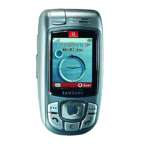 Samsung SGH-E810 Bedienungsanleitung