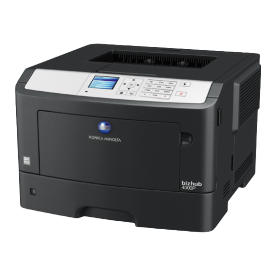 Konica Minolta bizhub 4000P Bedienungshandbuch