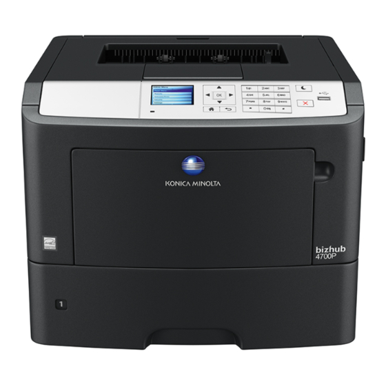 Konica Minolta bizhub 4000P Kurzanleitung