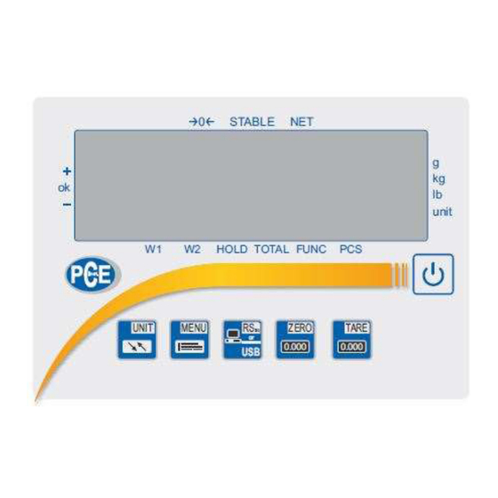 PCE Instruments PCE- SD Serie Bedienungsanleitung