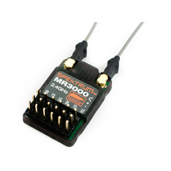 Spektrum MR3000 Anleitung