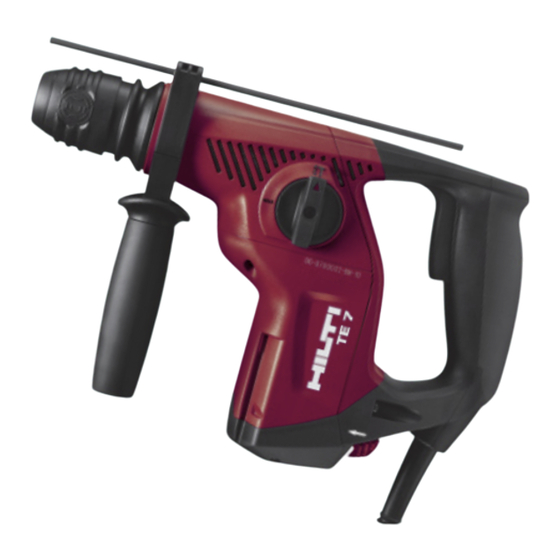 Hilti Te 7 Bedienungsanleitung