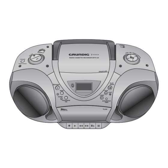 Grundig FREAXX 40 RRCD 4204 PLL Bedienungsanleitungen