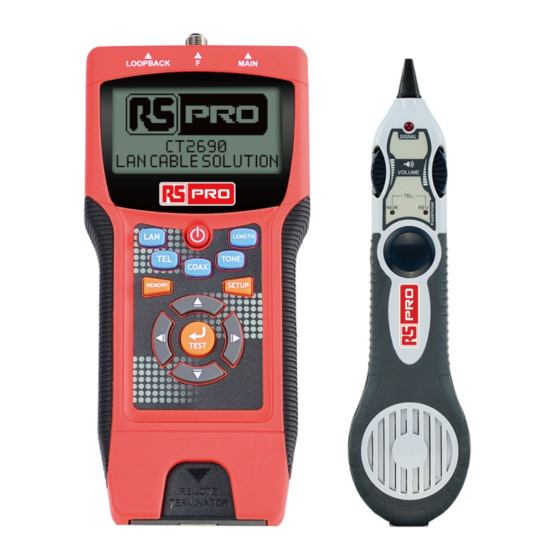RS Pro CT2670 Bedienungsanleitung