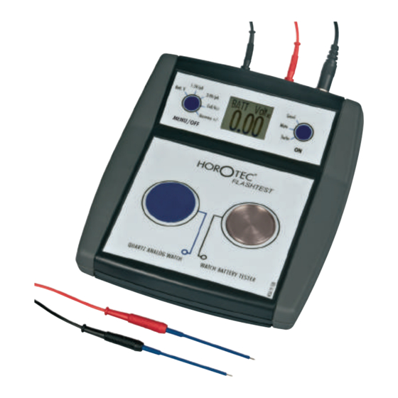 Horotec Flashtest MSA 19.108 Bedienungsanleitung