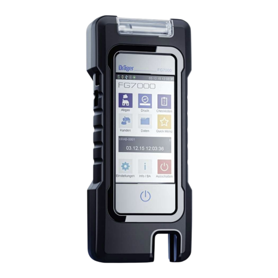 Dräger FG7000 Bedienungsanleitung