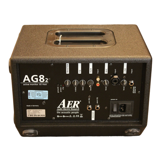 AER AG 82 Bedienungsanleitung