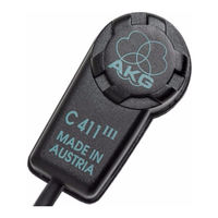 AKG MicroMic C 411 III Bedienungshinweise