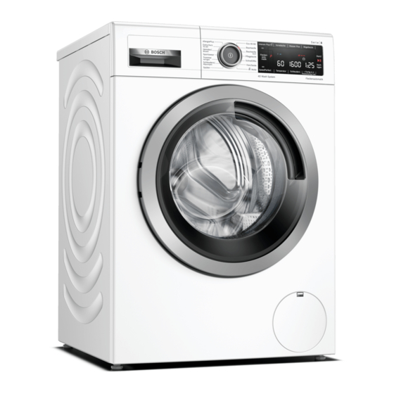 Bosch WAX32M10 Gebrauchs- Und Montageanletung