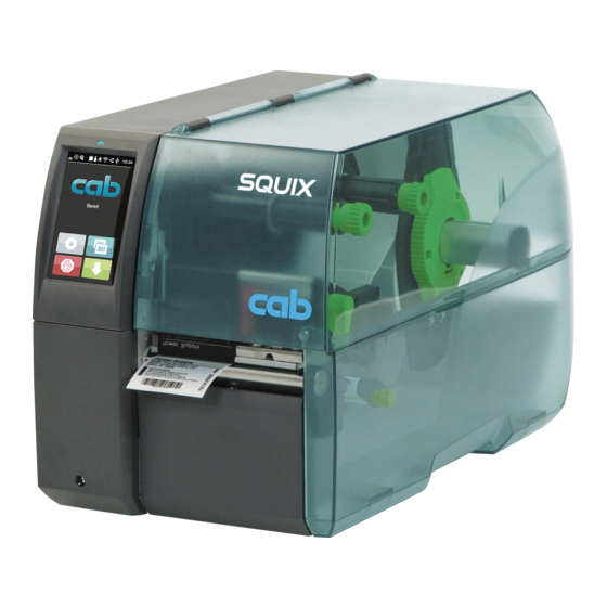 CAB SQUIX Bedienungsanleitung