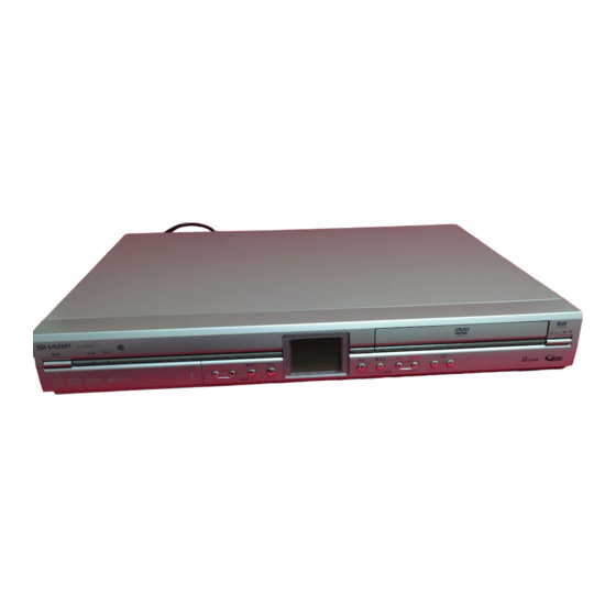 Sharp DV-HR480S Bedienungsanleitung