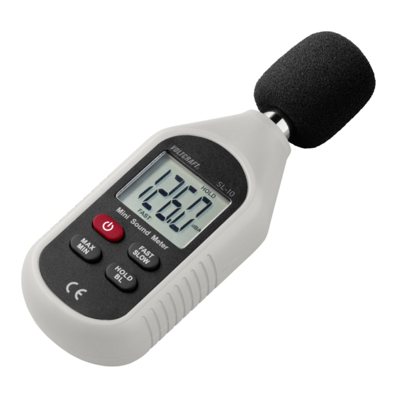 VOLTCRAFT SL-10 Bedienungsanleitung