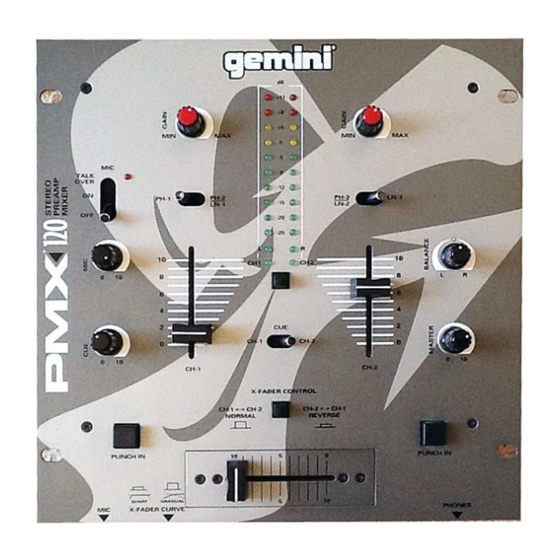 Gemini PMX-120 Bedienungsanleitung