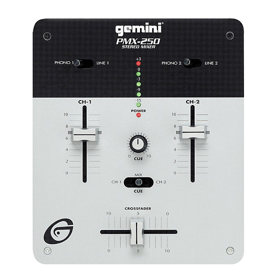 Gemini PMX-250 Bedienungsanleitung