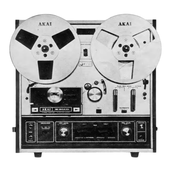 Akai X-201D Bedienungsanleitung