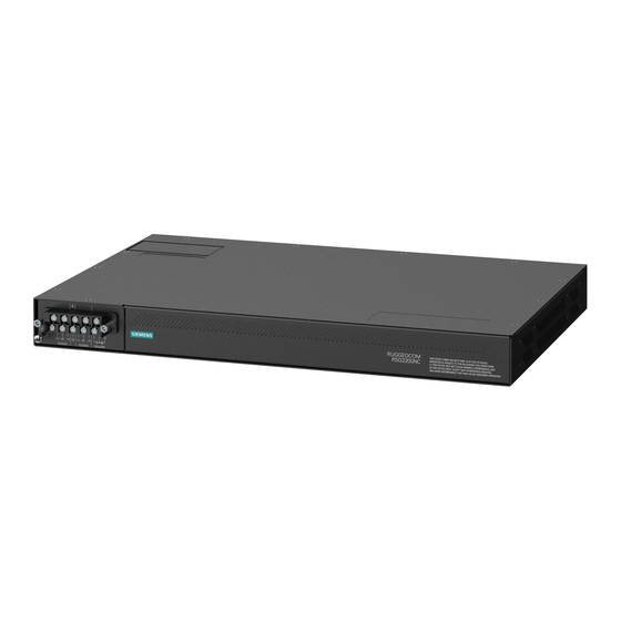Siemens RUGGEDCOM RSG2100P Installationshandbuch