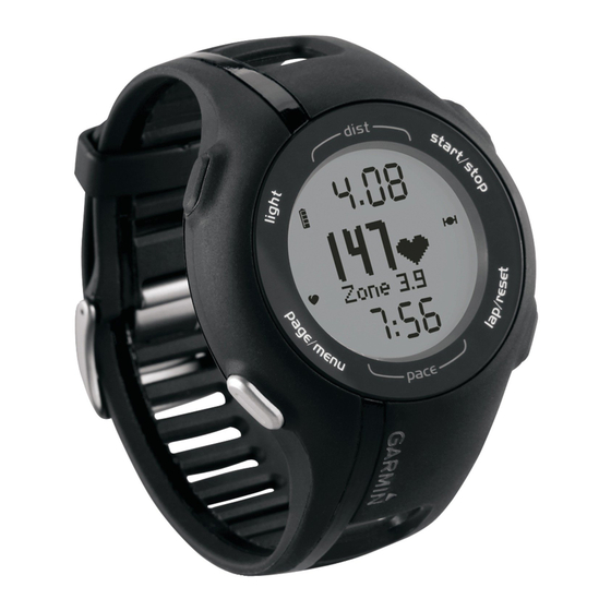 Garmin Forerunner 210 Schnellstartanleitung