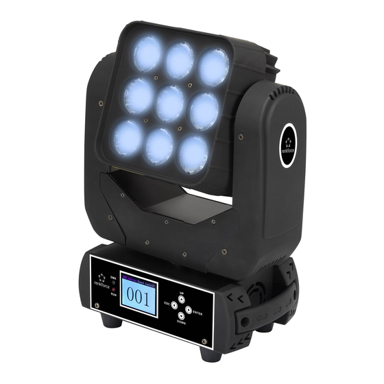 Renkforce Matrix Beam Moving Head 9 x 12 W Bedienungsanleitung