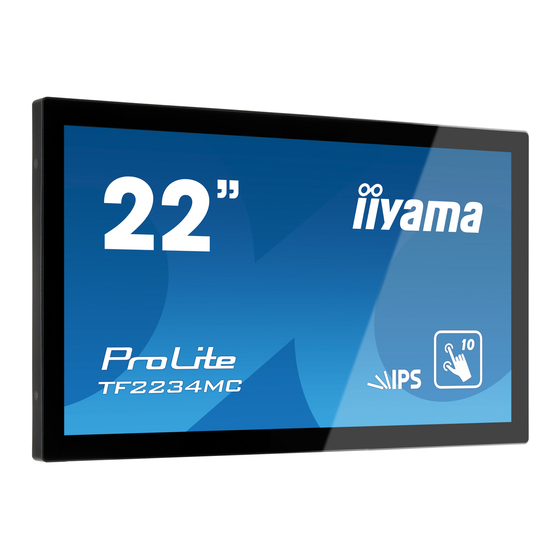 iiyama ProLite TF2234MSC Bedienungsanleitung