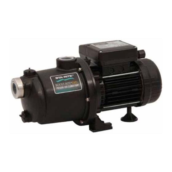 STA-RITE Boost-rite EVO Bedienungsanleitung