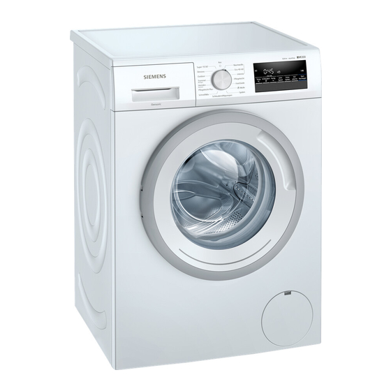 Siemens WM14N2W2 Gebrauchs- Und Montageanleitung