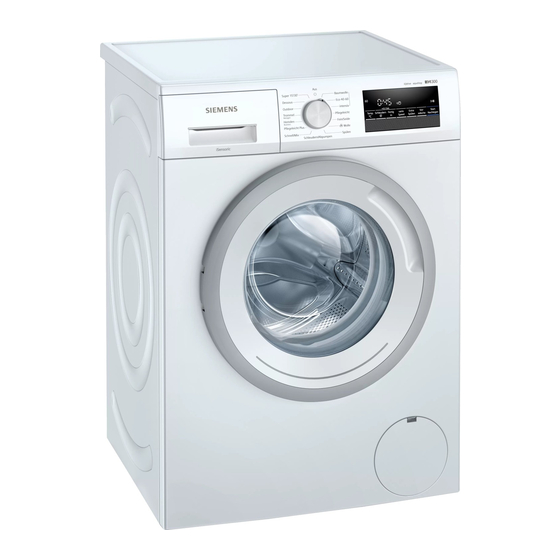 Siemens WM14N2W2 Gebrauchs- Und Montageanleitung