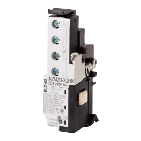 Moeller NZM2/3-XHIVC Montageanweisung