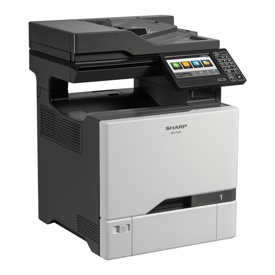 Sharp MX-C507F Benutzerhandbuch