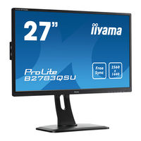 Iiyama ProLite B2783QSU Bedienungsanleitung