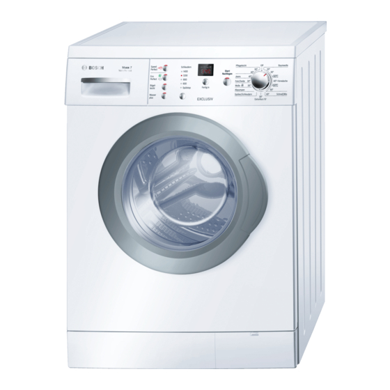 Bosch WAE283SL Maxx 7 VarioPerfect Exclusiv Waschvollautomat Gebrauchsanleitung