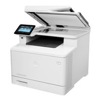 HP Color LaserJet Pro M477 Handbuch Für Die Inbetriebnahme
