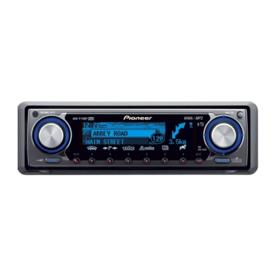 Pioneer ANH-P10MP Installationsanleitung