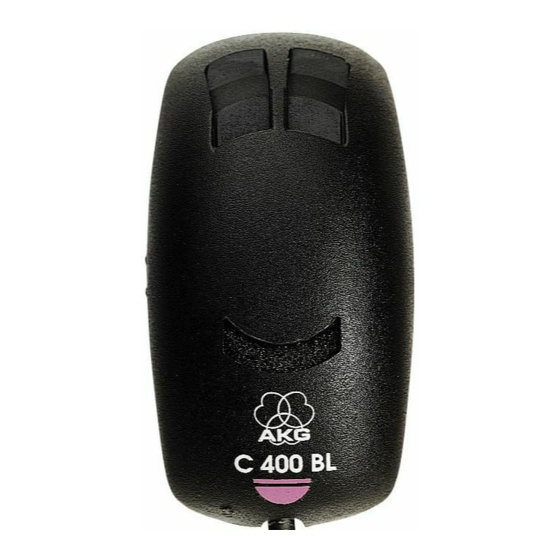 AKG C 400 BL series Bedienungsanleitung