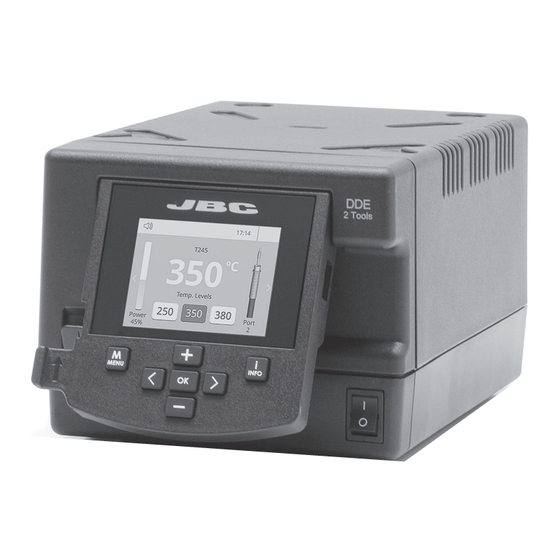 jbc Two-Tool DDE-B series Handbuch