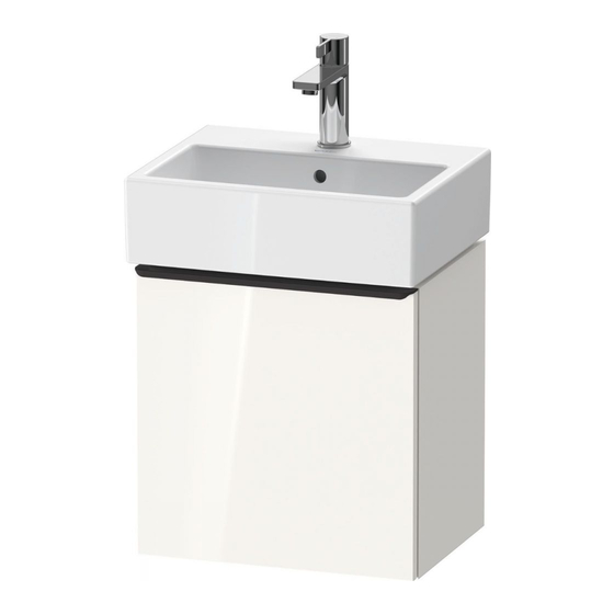Duravit D-Neo DE 4217 L/R Montageanleitung