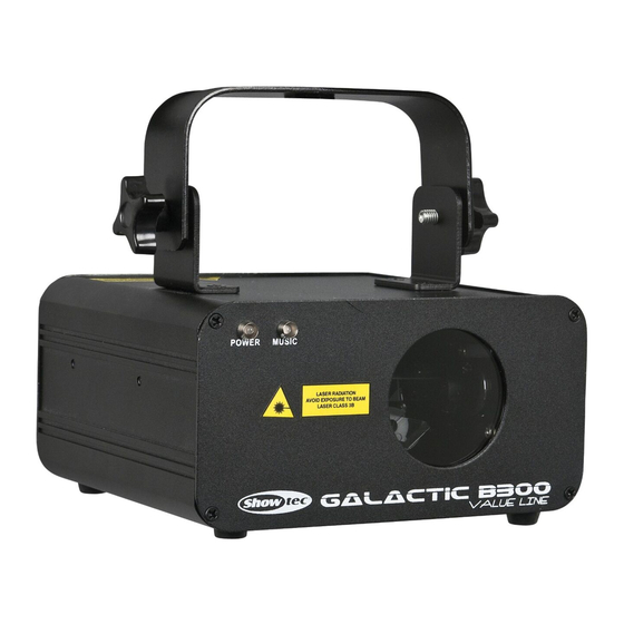 SHOWTEC GALACTIC B300 Anleitung