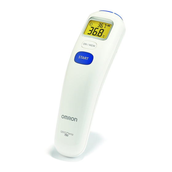 Omron Gentle Temp 720 Bedienungsanleitung