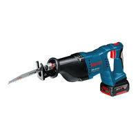 Bosch GSA 18 VE PROFESSIONAL Bedienungsanleitung