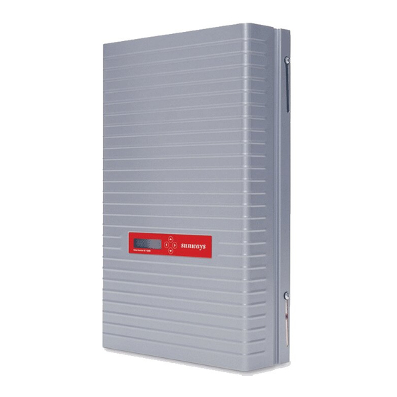 Sunways NT 2600 Benutzerhandbuch