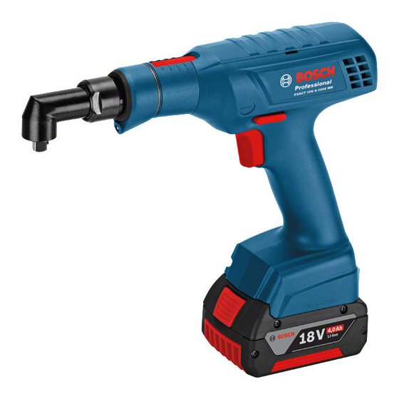 Bosch EXACT ION 18 V-LI Originalbetriebsanleitung
