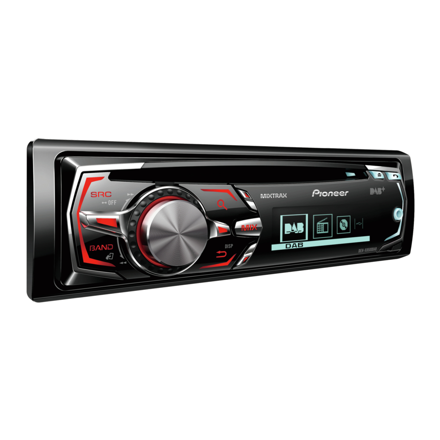 Pioneer DEH-X8500DAB Bedienungsanleitung