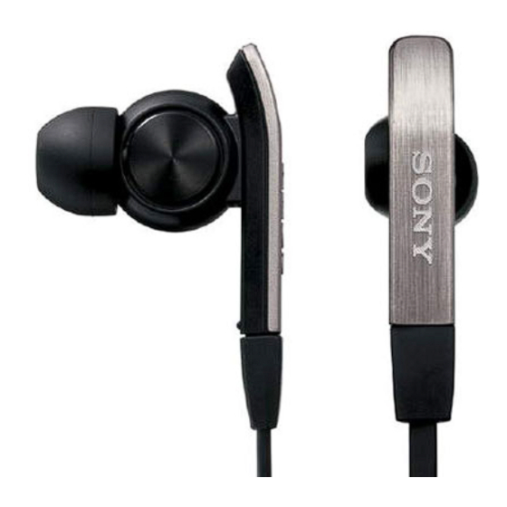 Sony mdr-xb40ex Bedienungsanleitung